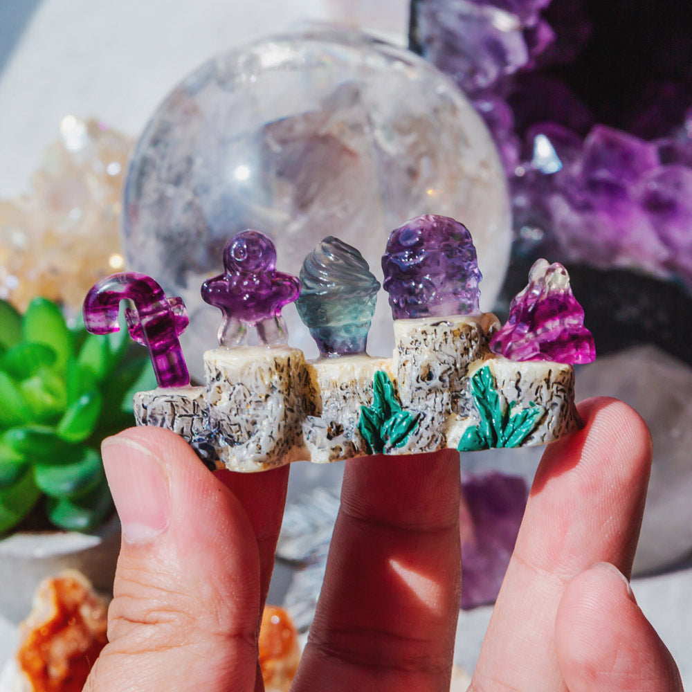 Reikistal Natural Crystal Micro Landscape Ornaments