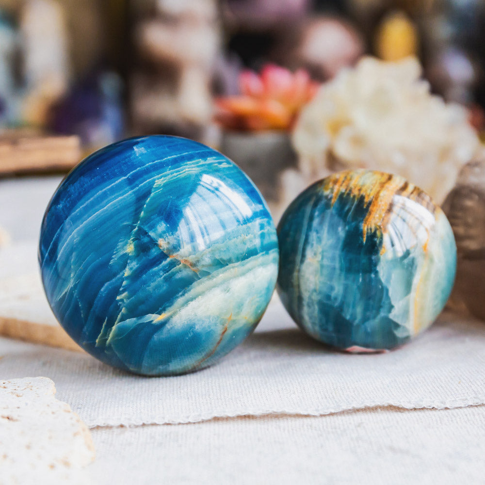 Reikistal Blue Onyx Sphere