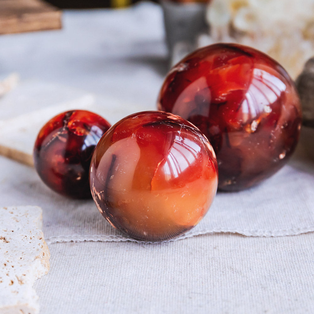 Reikistal Carnelian Sphere