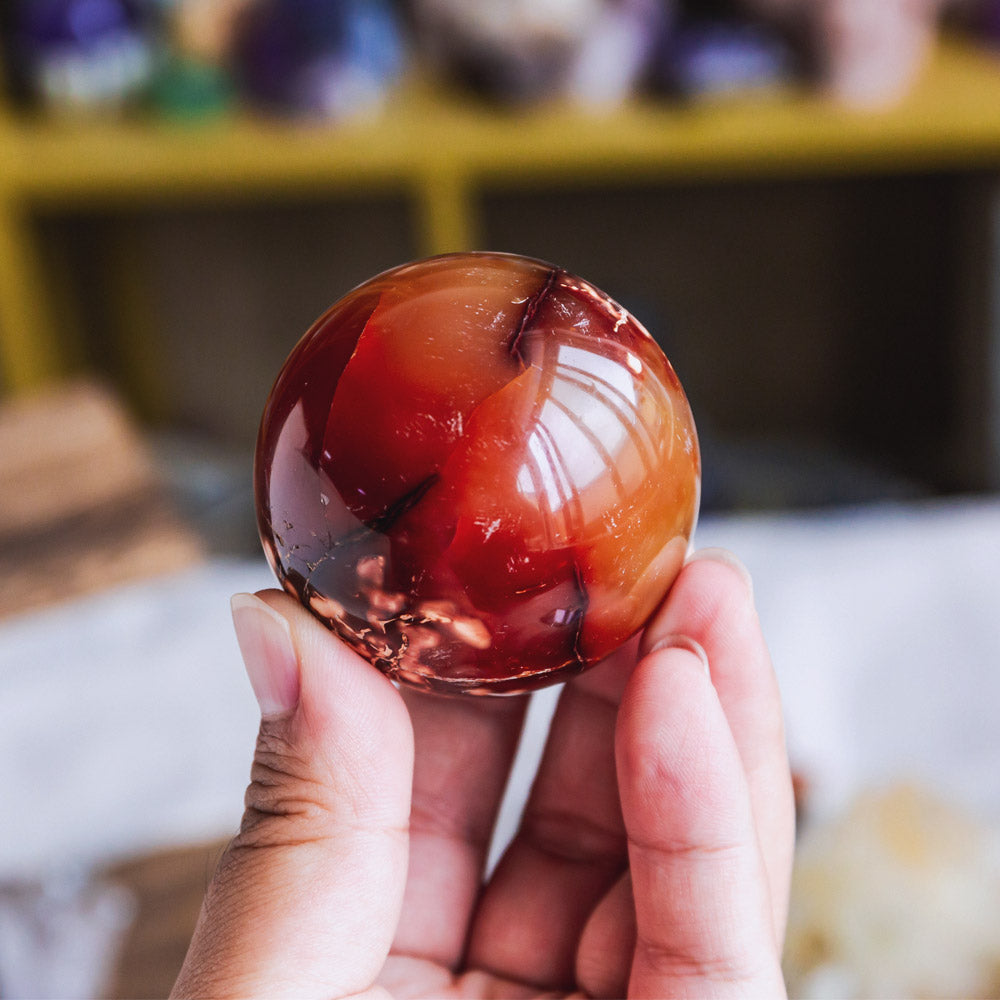 Reikistal Carnelian Sphere