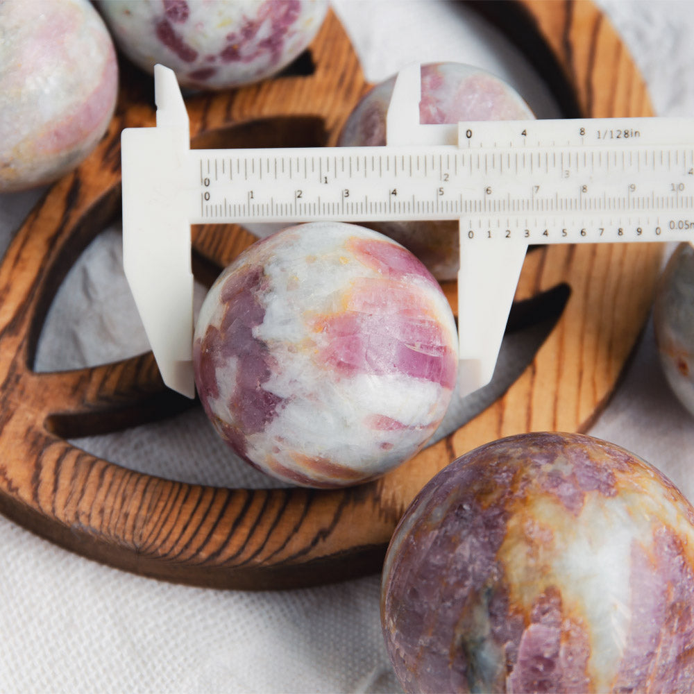 Reikistal Pink Tourmaline Sphere
