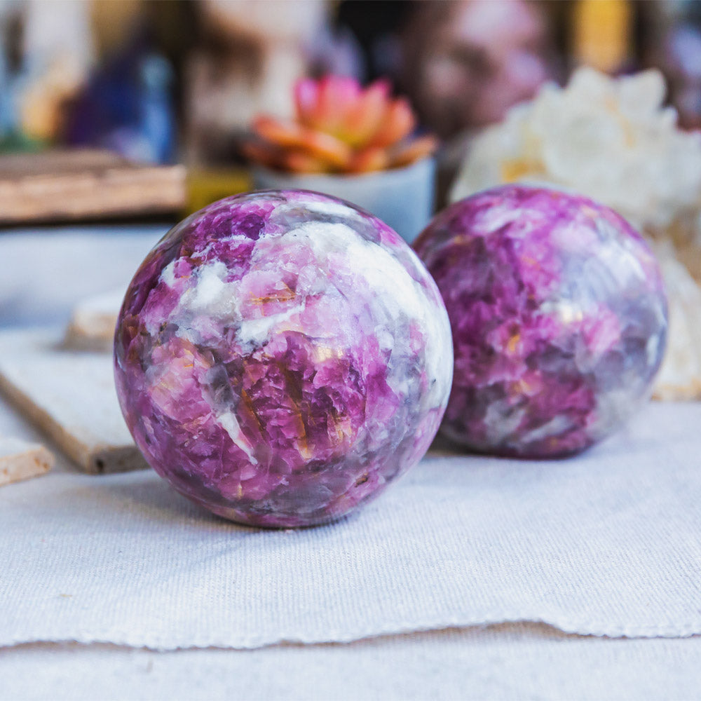 Reikistal Pink Tourmaline Sphere