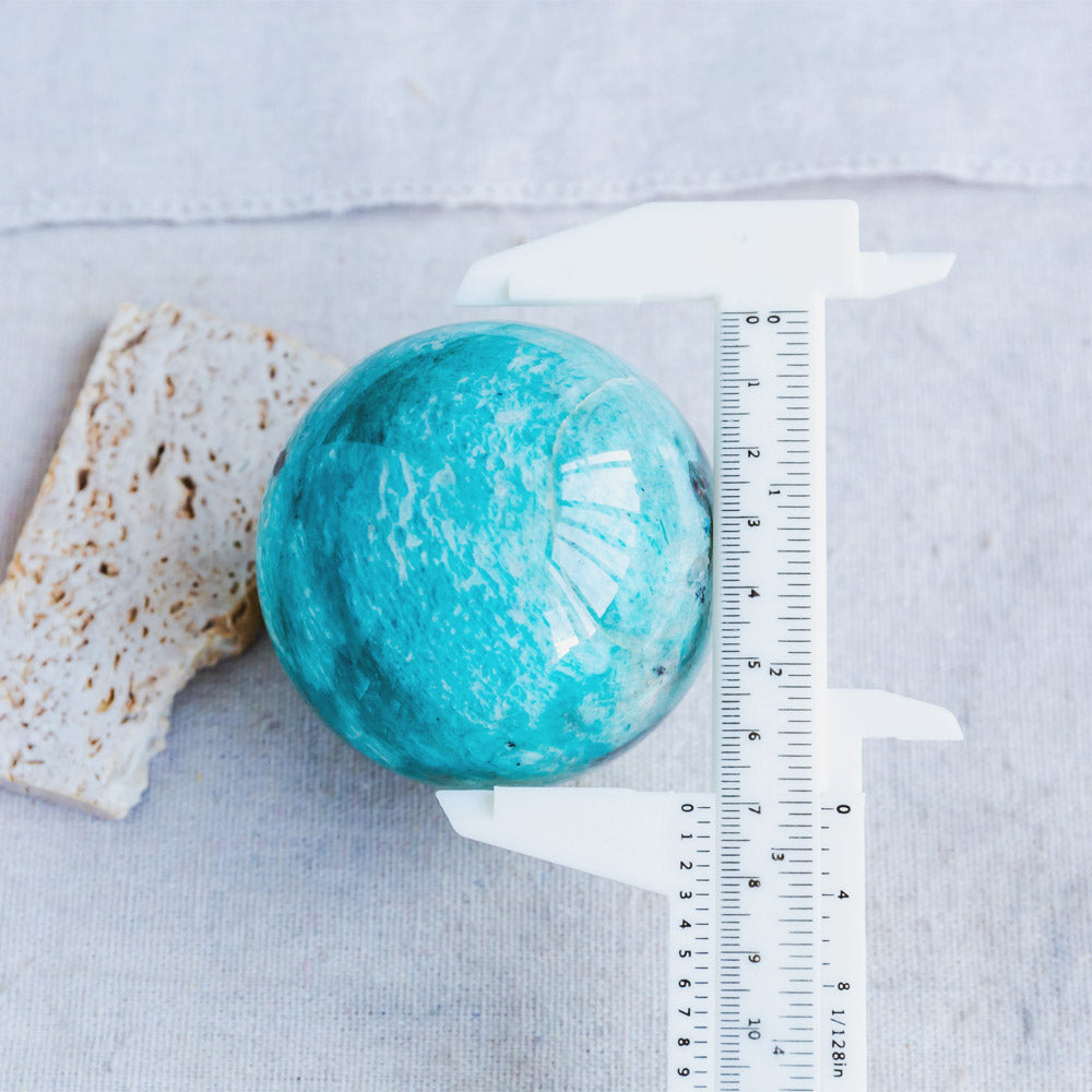 Reikistal Amazonite With Smoky Quartz Sphere