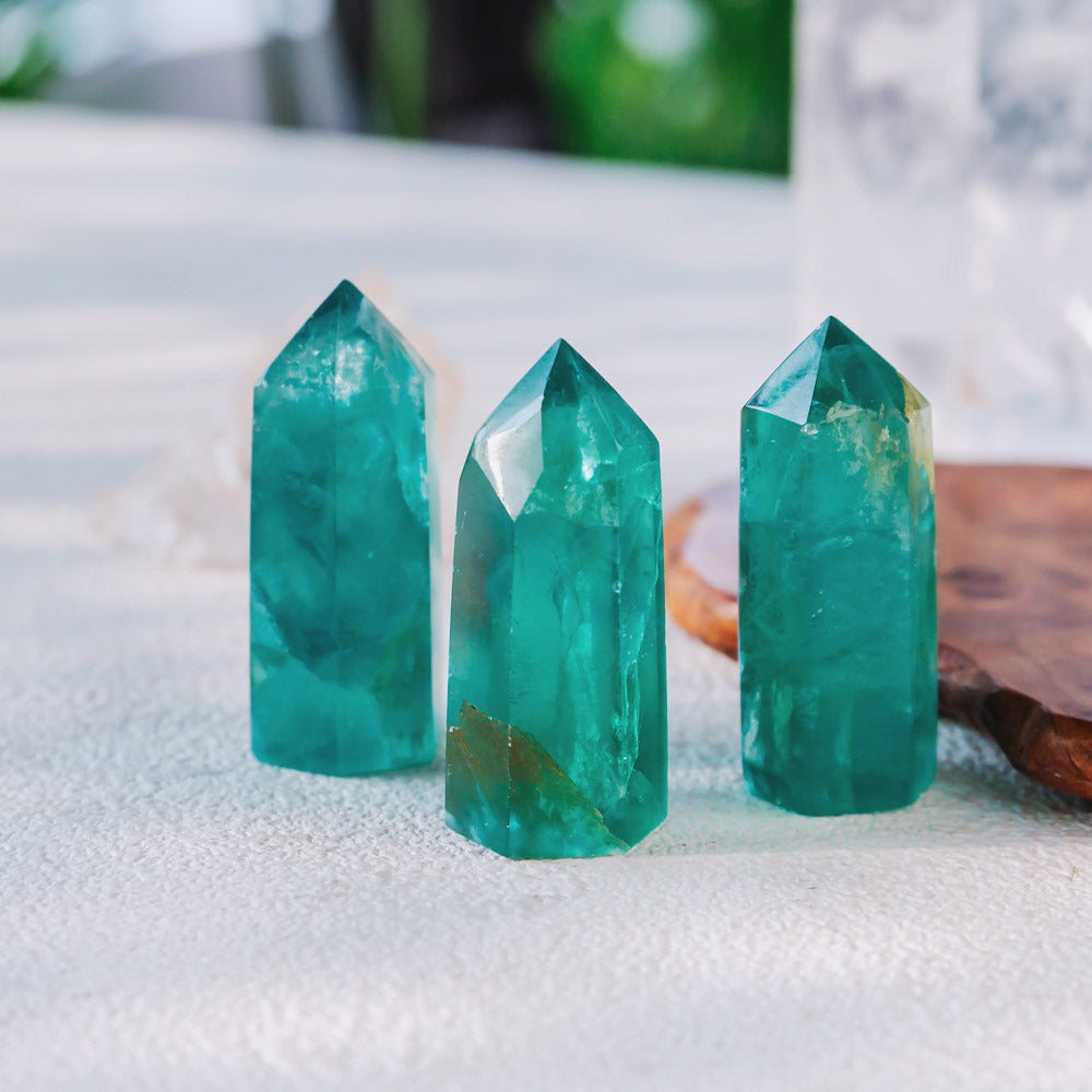 Reikistal 2" Green Fluorite Point