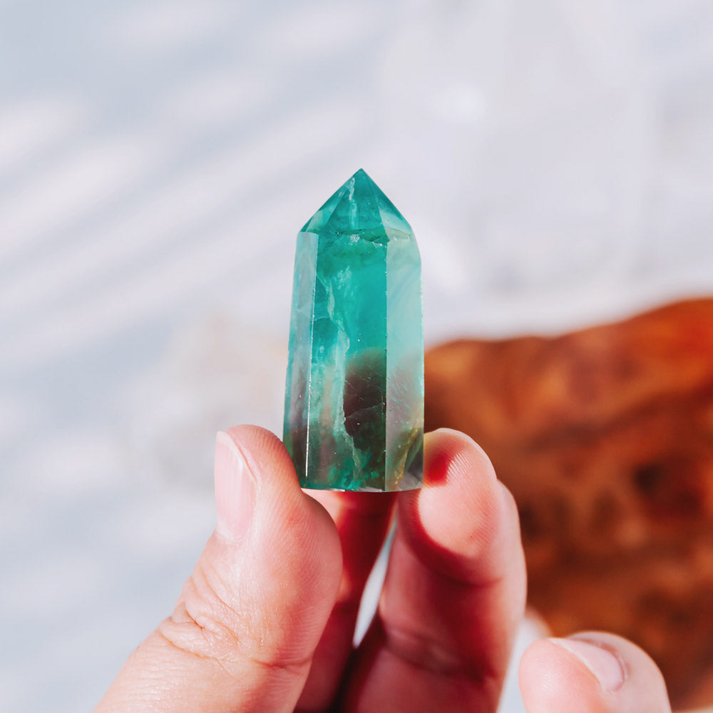 Reikistal 2" Green Fluorite Point