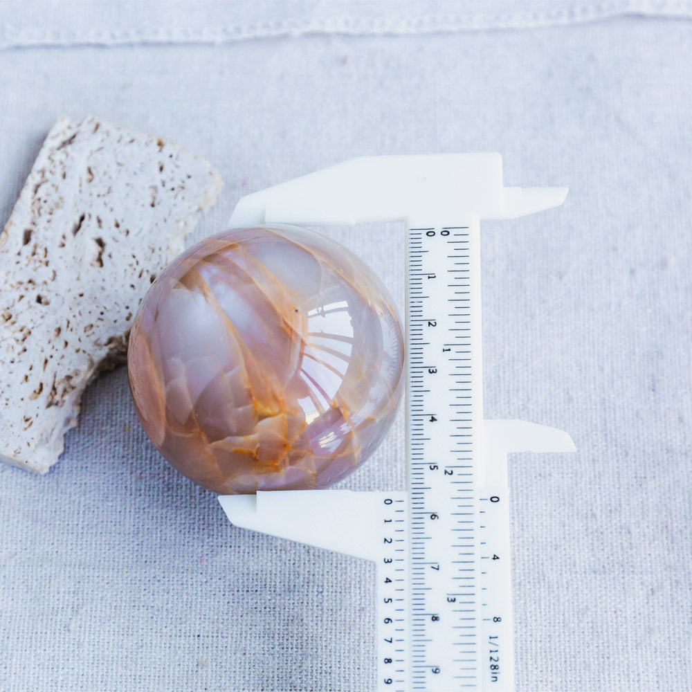 Reikistal Peach Moonstone Sphere