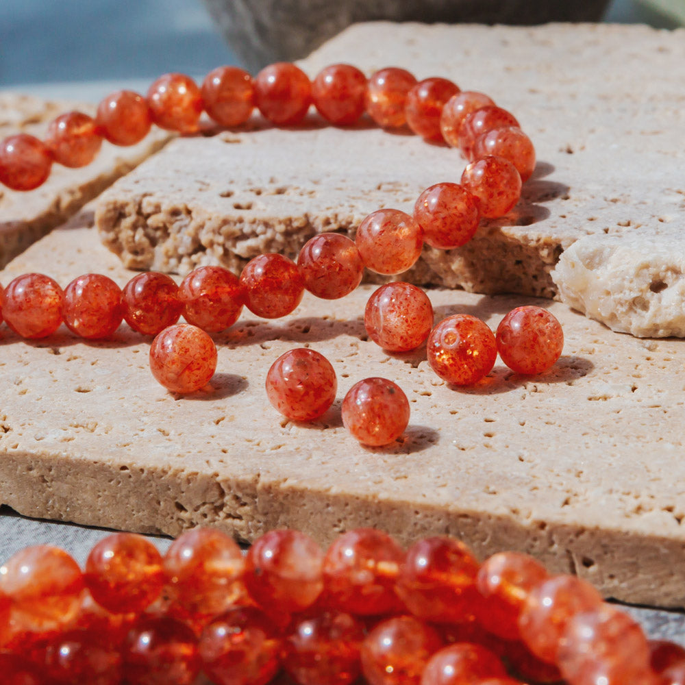 Reikistal Golden Sunstone Bead