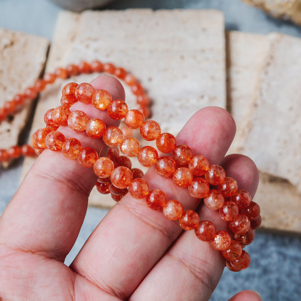 Reikistal Golden Sunstone Bead