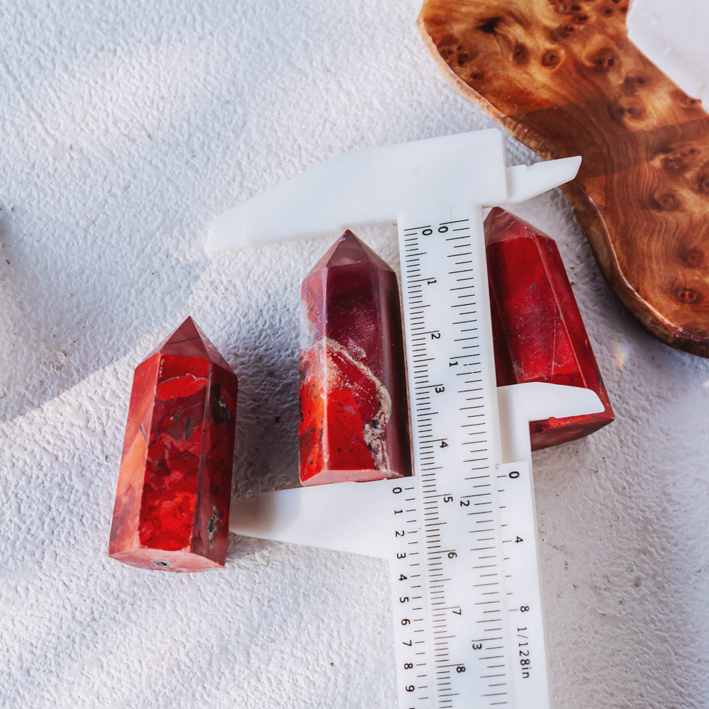 Reikistal 2" Red Jasper Point