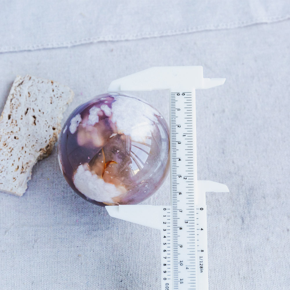 Reikistal Flower Agate Sphere