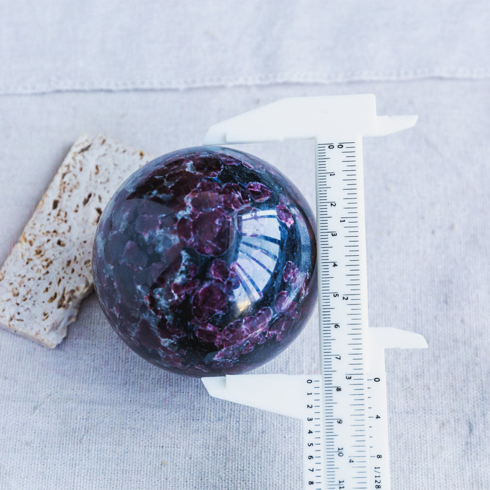 Reikistal Astrophyllite Fireworks Garnet Sphere