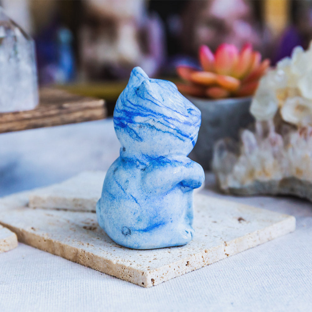 Reikistal Blue Aventurine Maneki Neko