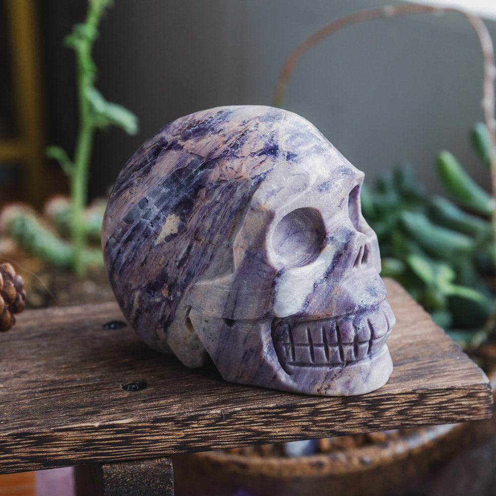 Reikistal Silk Fluorite Skull