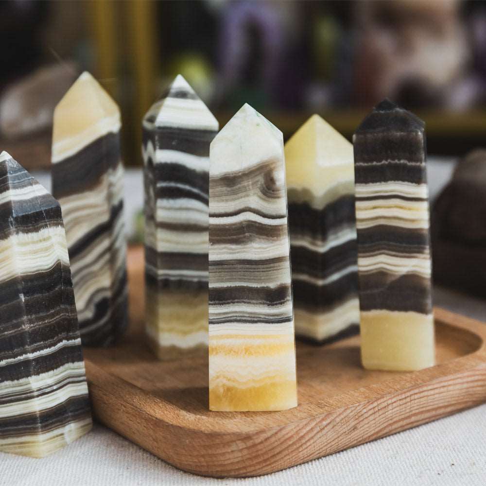 Reikistal Zebra Calcite Point