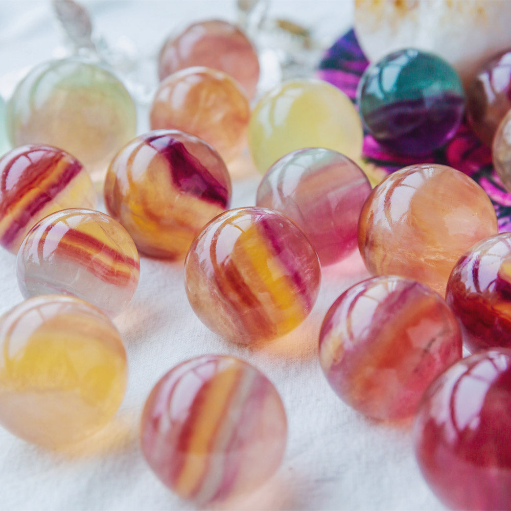 Reikistal Jelly Drops Fluorite Ball