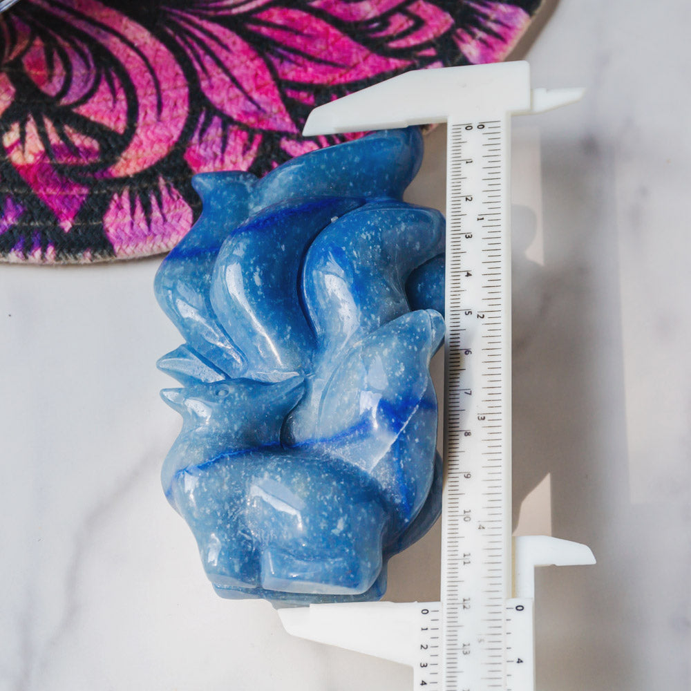 Reikistal Blue Aventurine 9 Tail Fox