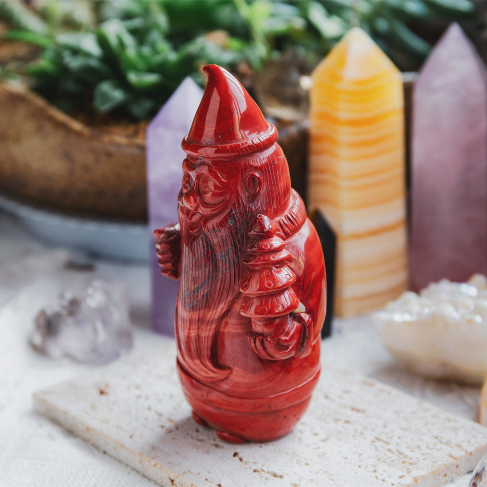 Reikistal Roter Jaspis Weihnachtsmann