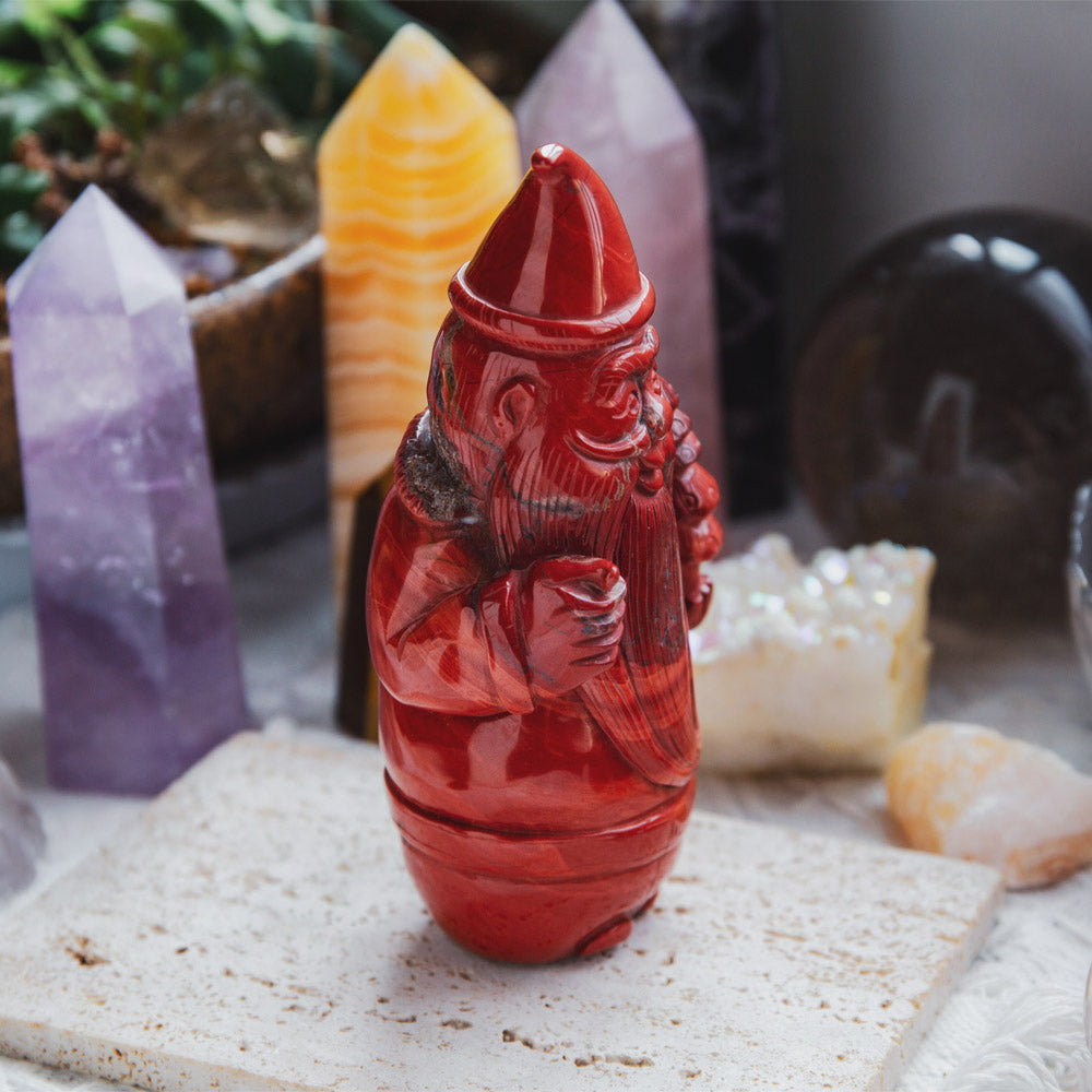 Reikistal Roter Jaspis Weihnachtsmann