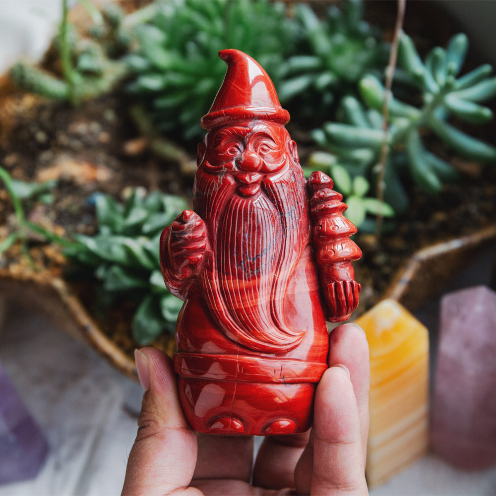 Reikistal Roter Jaspis Weihnachtsmann