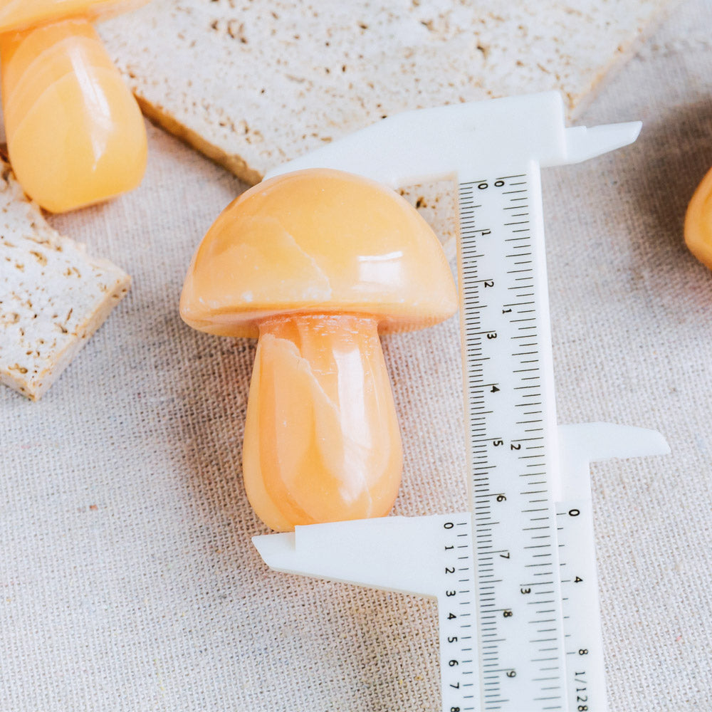 Reikistal Orange Calcite Mushroom