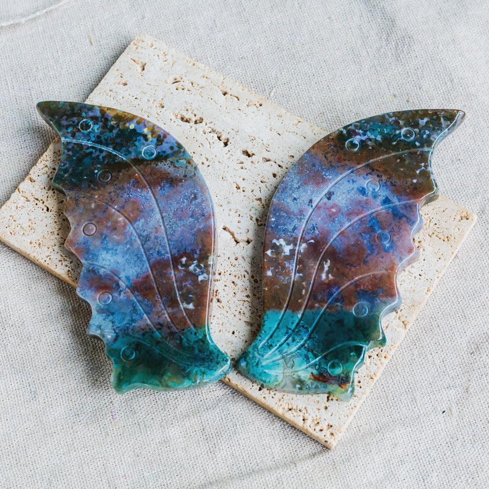 Reikistal Ocean Jasper Butterfly Wings