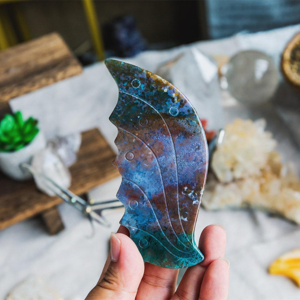 Reikistal Ocean Jasper Butterfly Wings