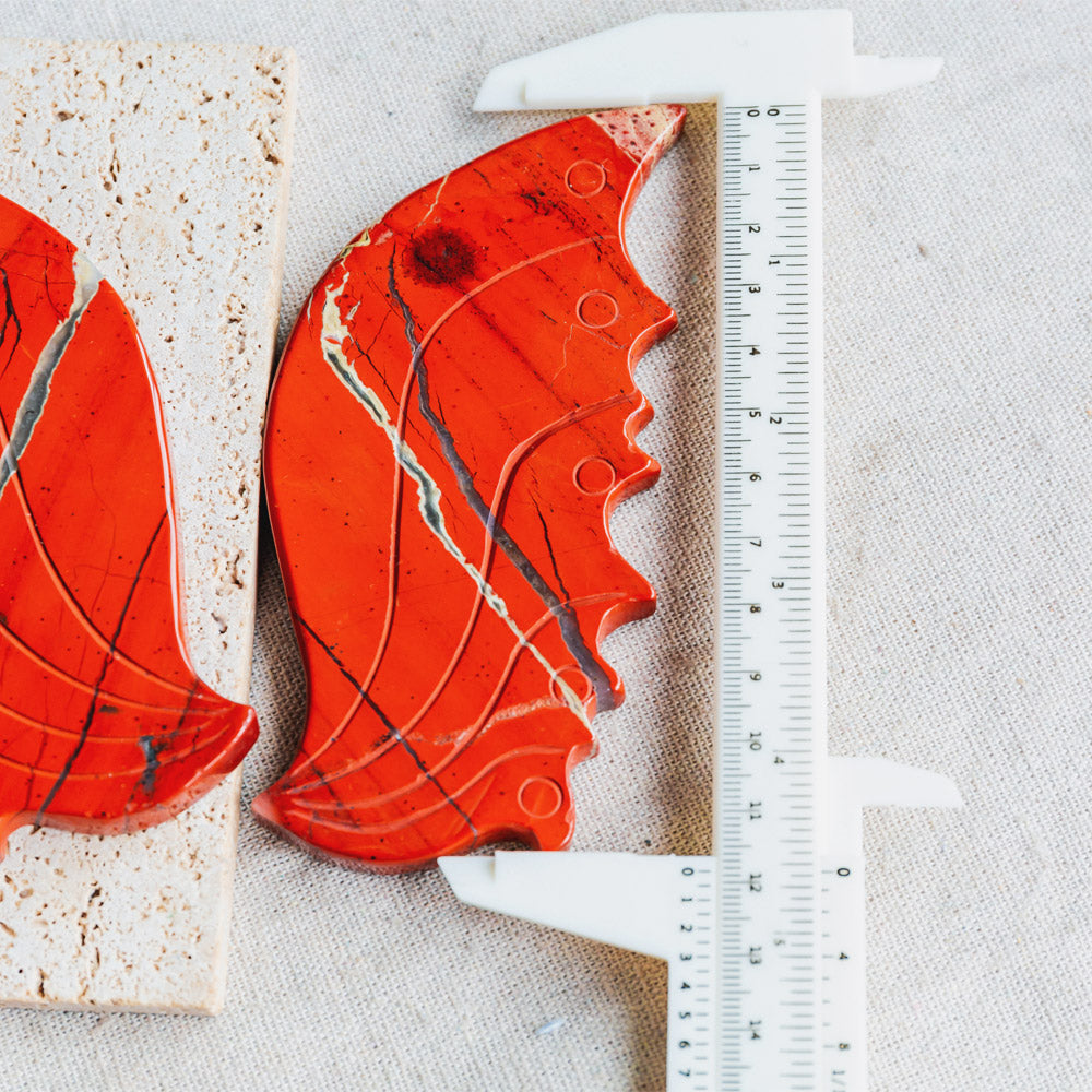 Reikistal Red Jasper Butterfly Wings