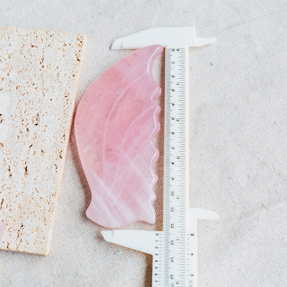 Reikistal Rose Quartz Butterfly Wings