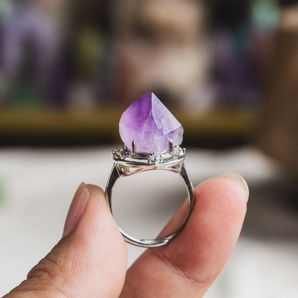 Reikistal Amethyst Ring