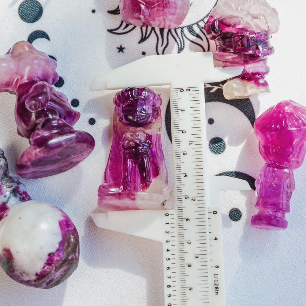 Reikistal Purple Fluorite Carving