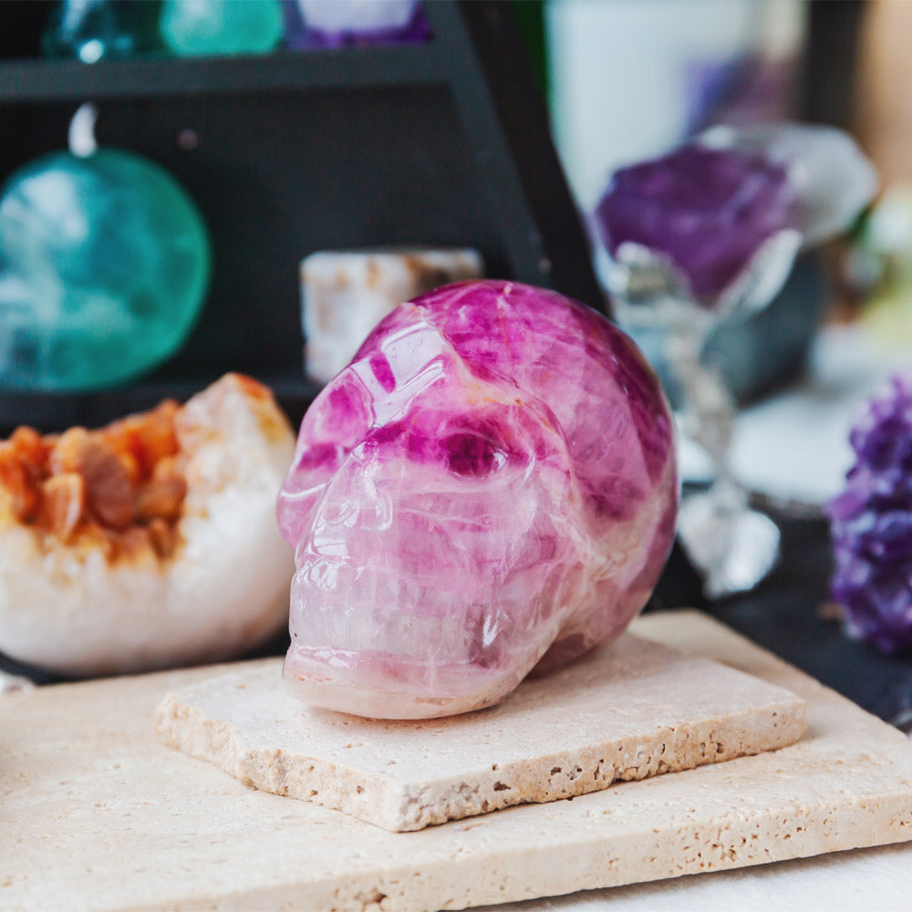 Reikistal Purple Fluorite Skull