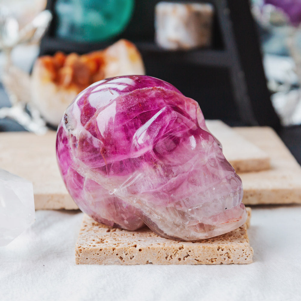 Reikistal Purple Fluorite Skull