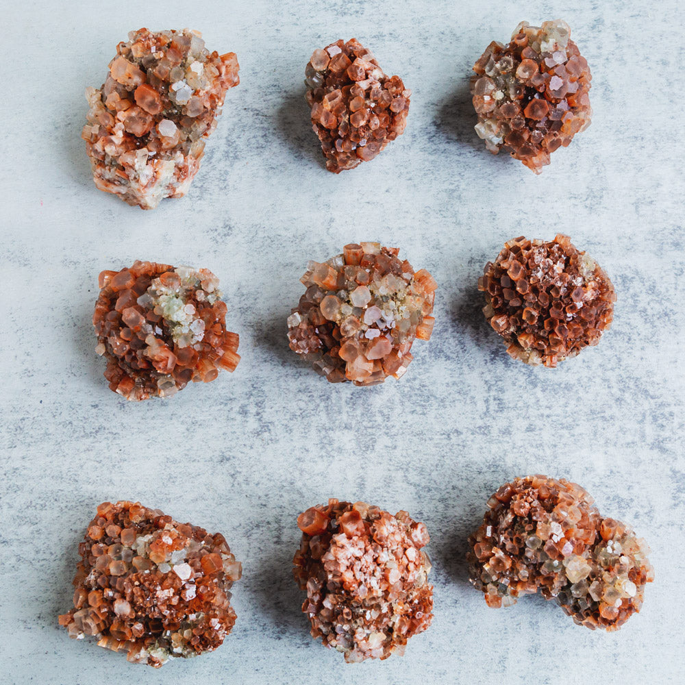 Reikistal Orange Aragonite Cluster