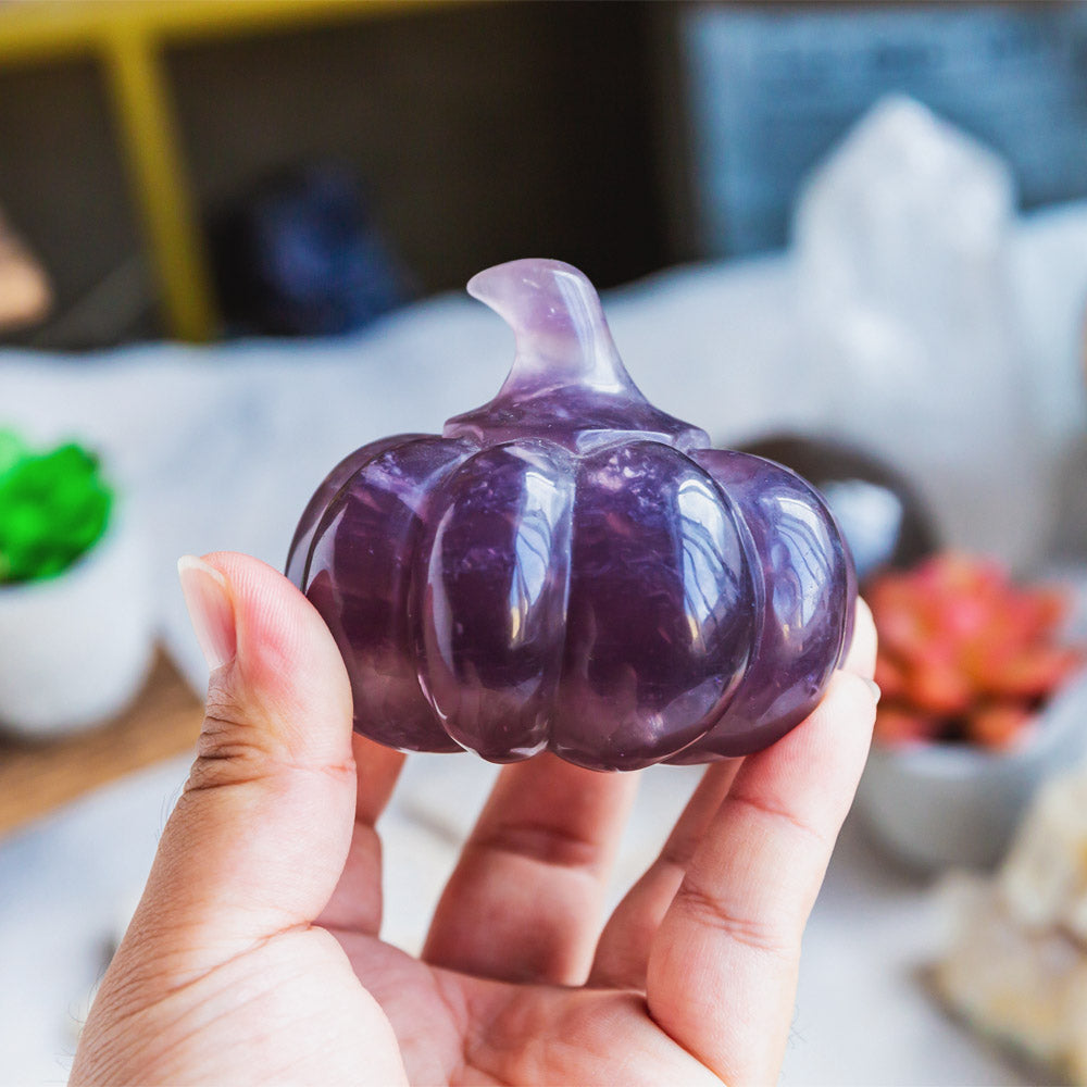 Reikistal Fluorite Pumpkin