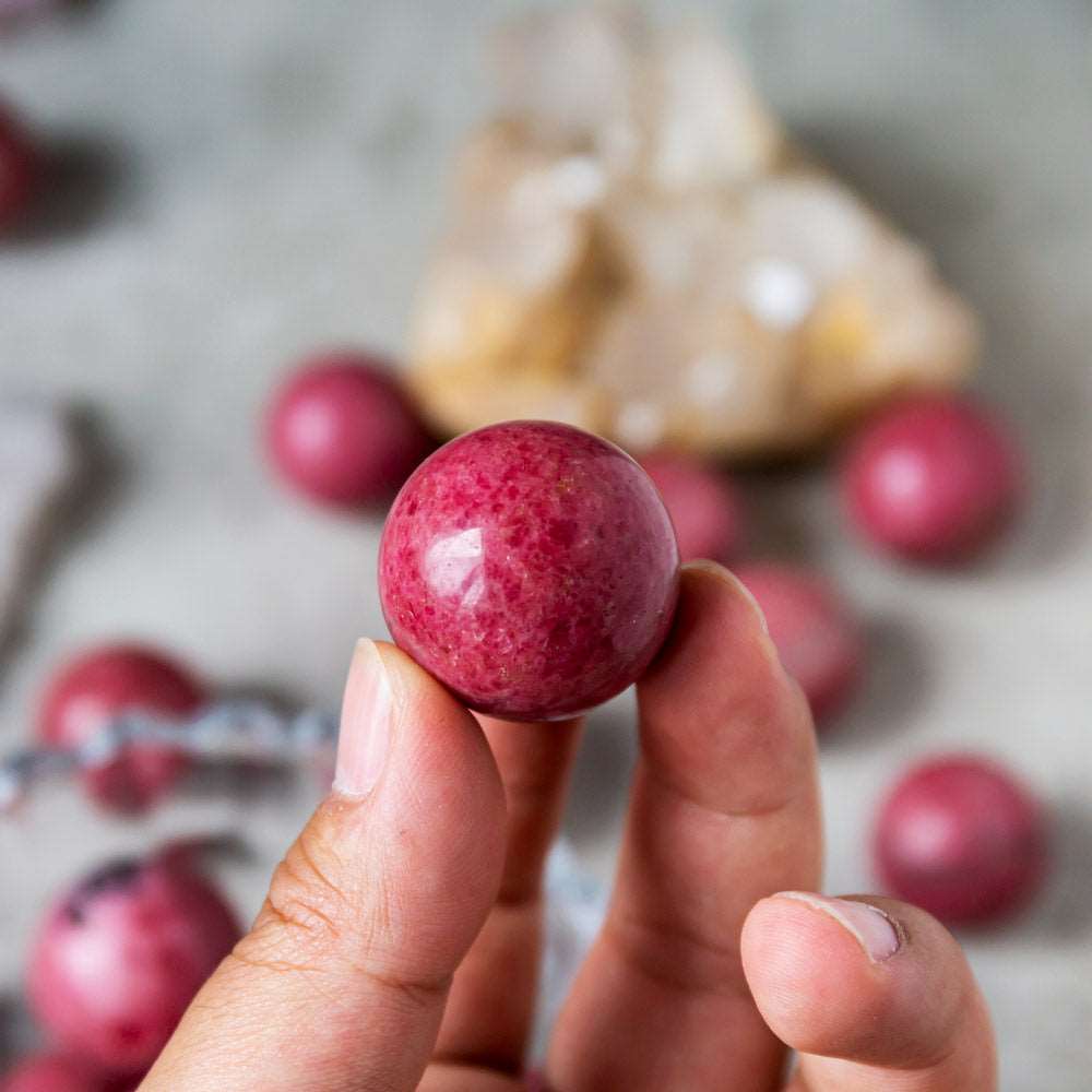 Reikistal Rhodonite Sphere