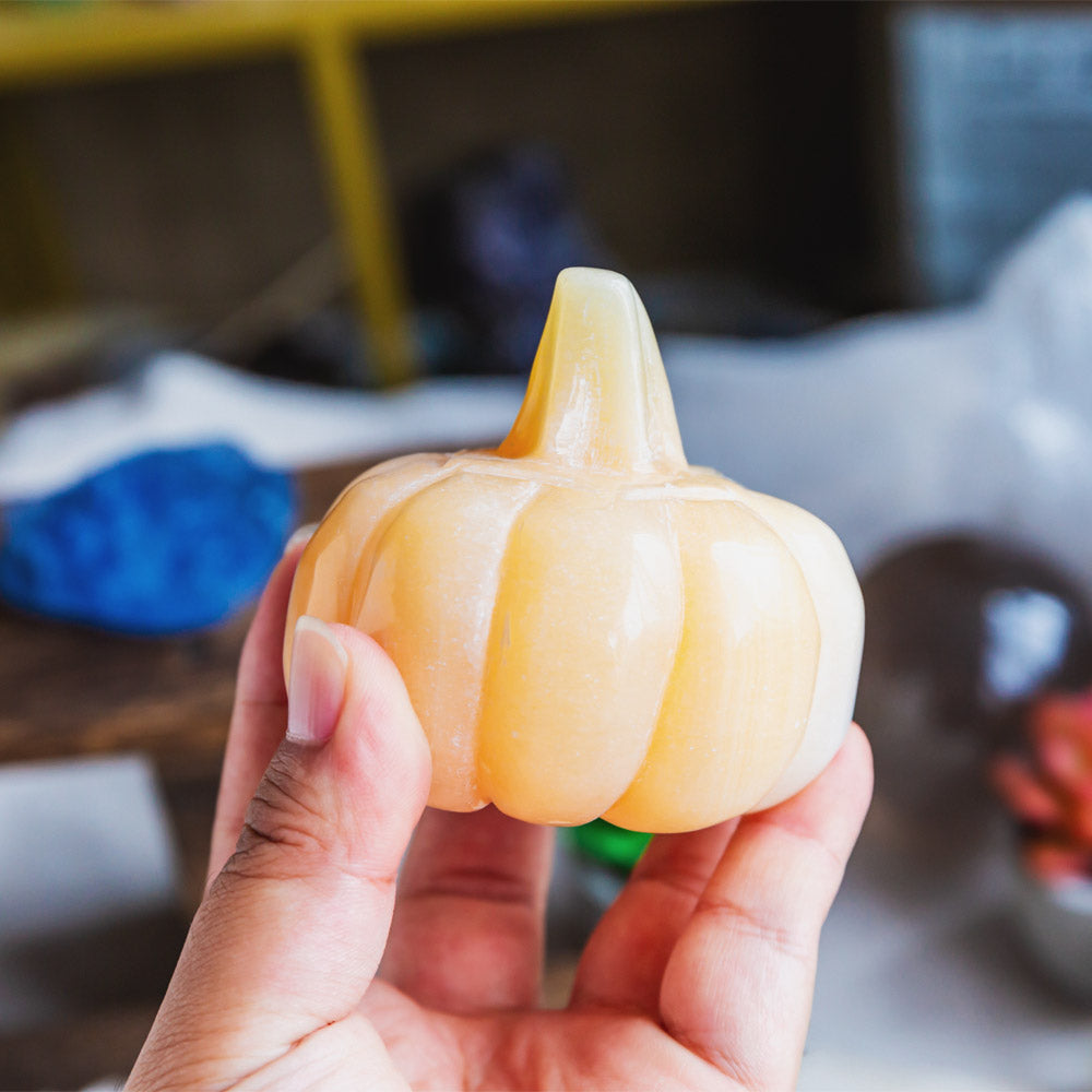 Reikistal Orange Calcite Pumpkin