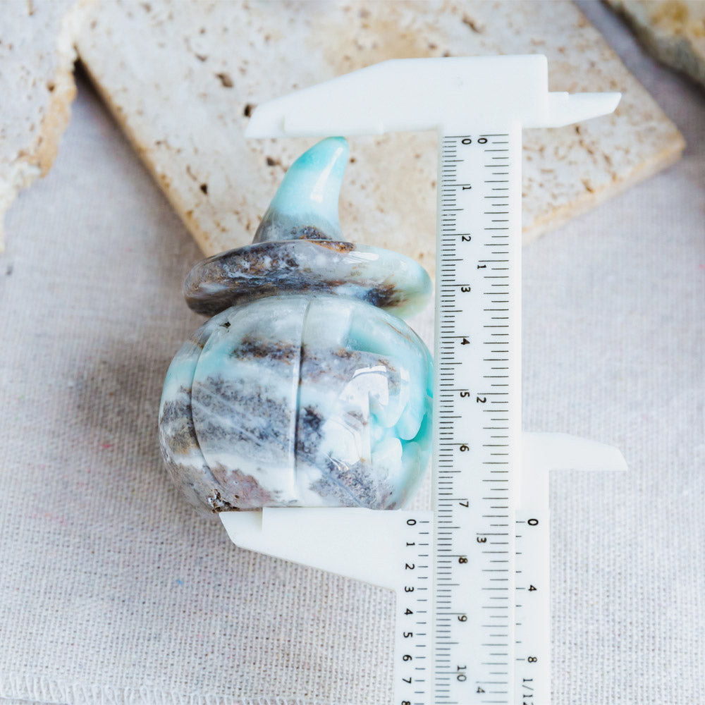 Reikistal Blue Sky Opal Wizard Hat Pumpkin