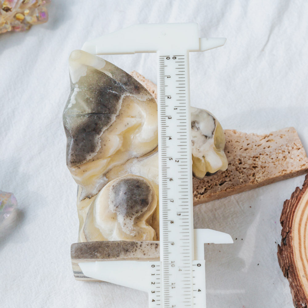 Reikistal Zebra Calcite Gargoyle