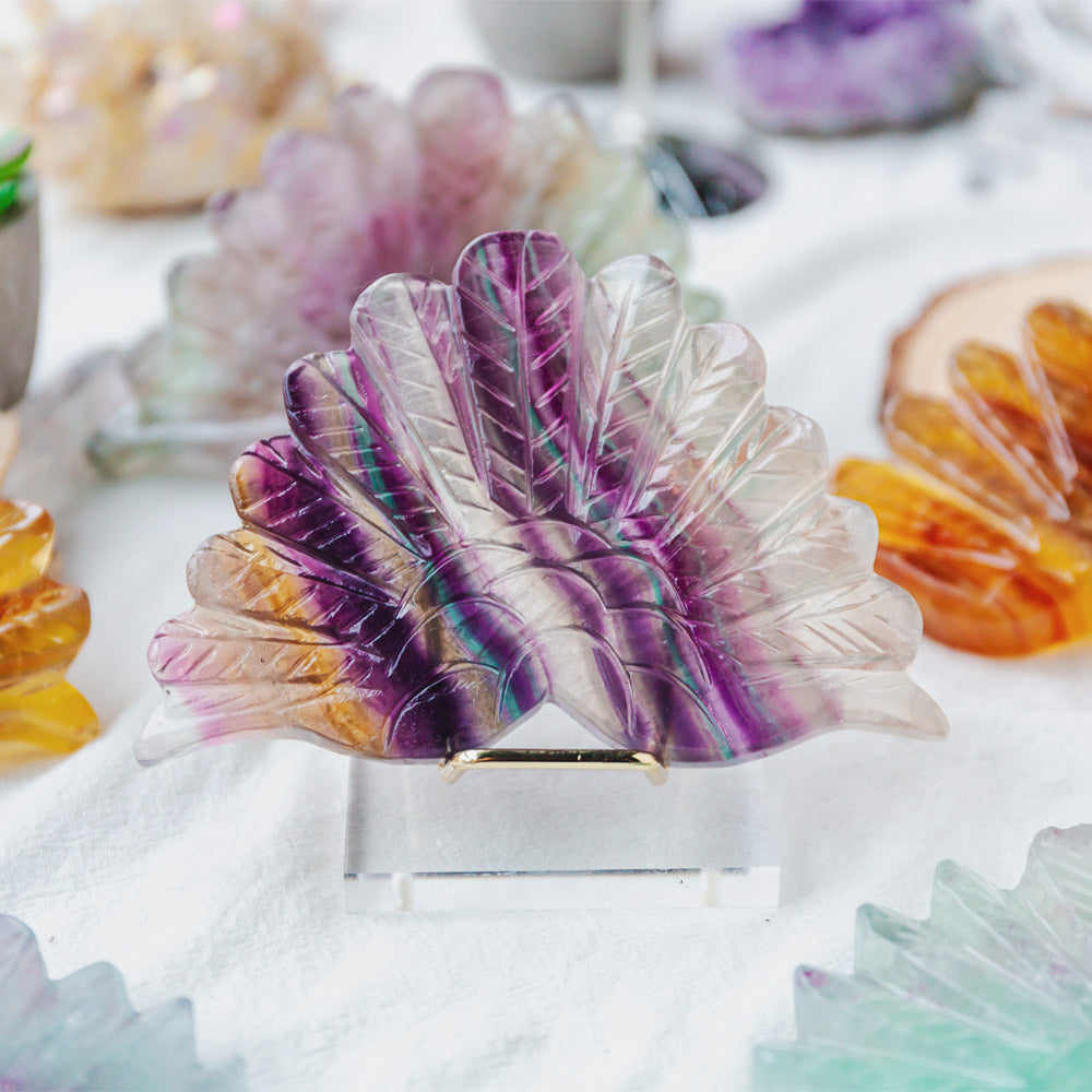 Reikistal Fluorite Peacock Tail