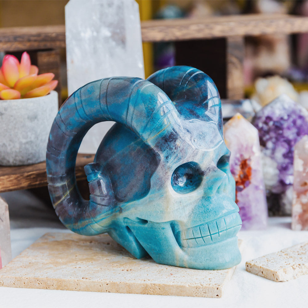 Reikistal Trolleite Sheep Skull