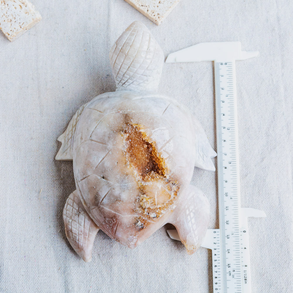 Reikistal Pink Amethyst Turtle