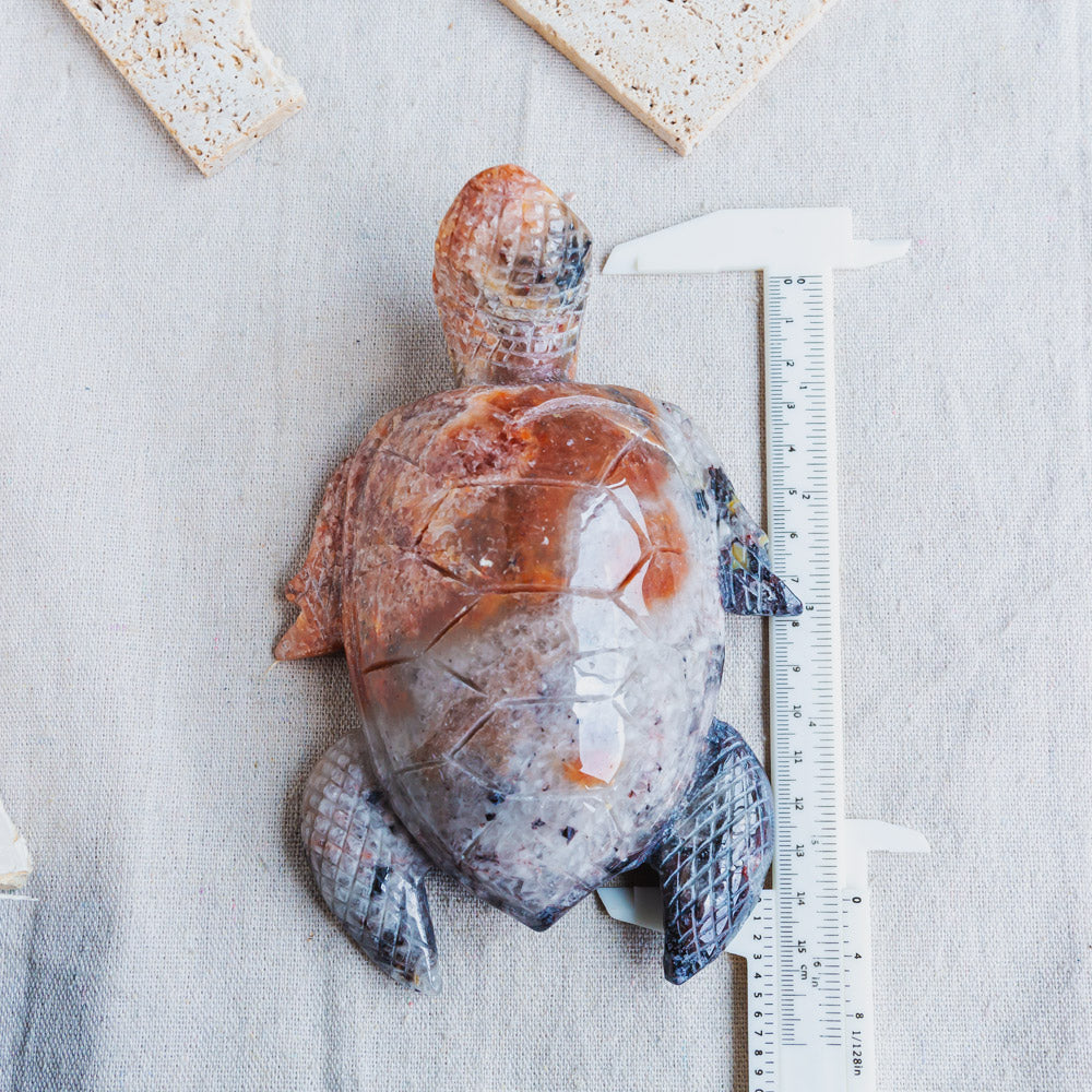 Reikistal Mosaic Quartz Turtle