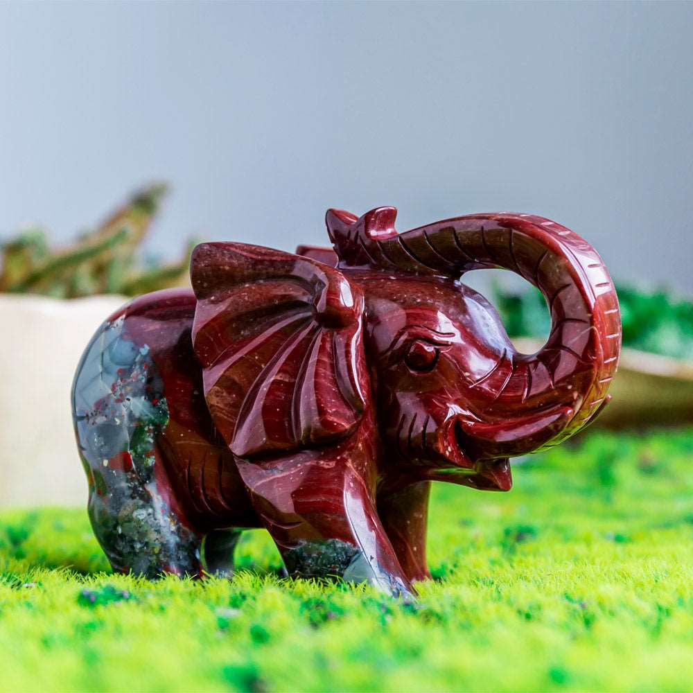 Reikistal Africa Blood Stone Elephant