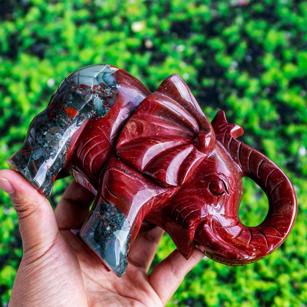 Reikistal Africa Blood Stone Elephant