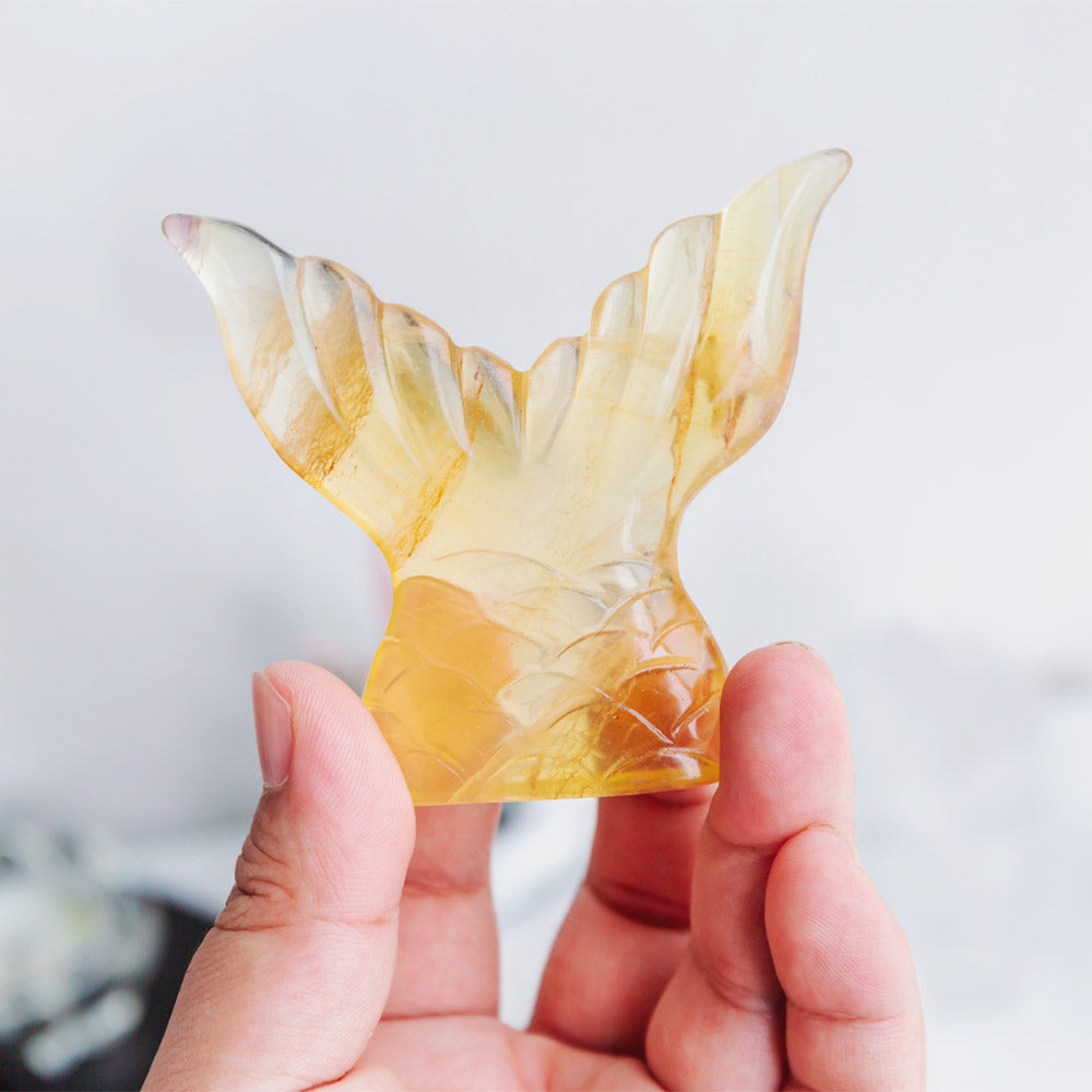 Reikistal Fluorite Fish Tail