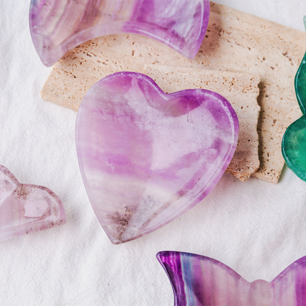 Reikistal Purple Fluorite Butterfly Bowl