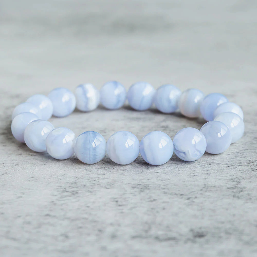 Reikistal Blue Lace Agate Bracelet