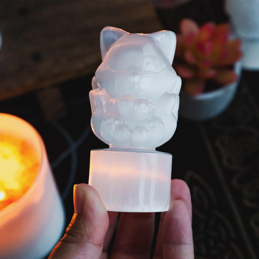 Reikistal Selenite Animal Carving