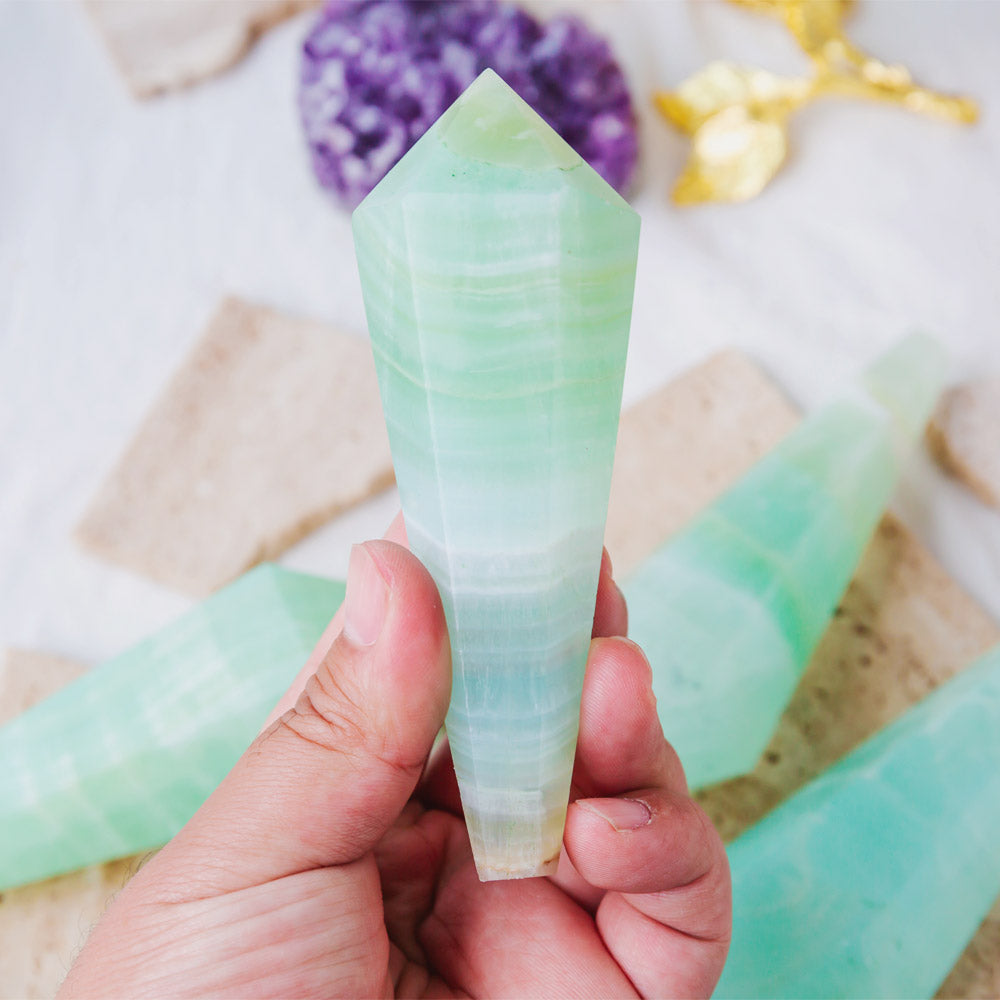 Reikistal Caribbean Calcite Pendant Tower