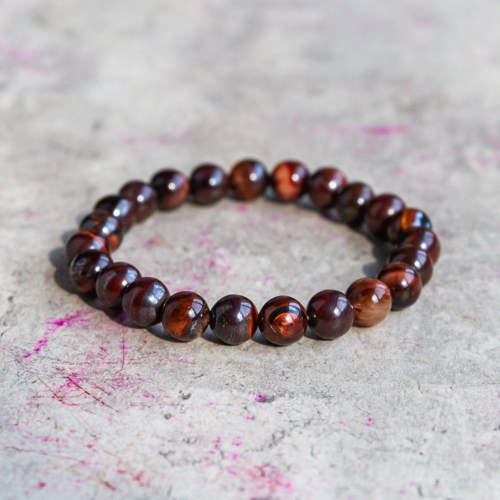 Reikistal Red Tigers Eye Bracelet